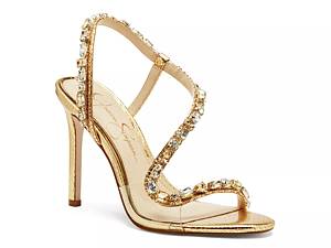 Jessica simpson store shoes gold heels