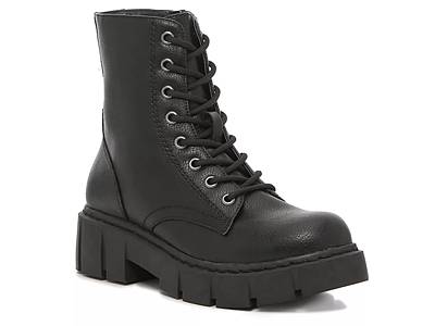 dsw black lace up boots