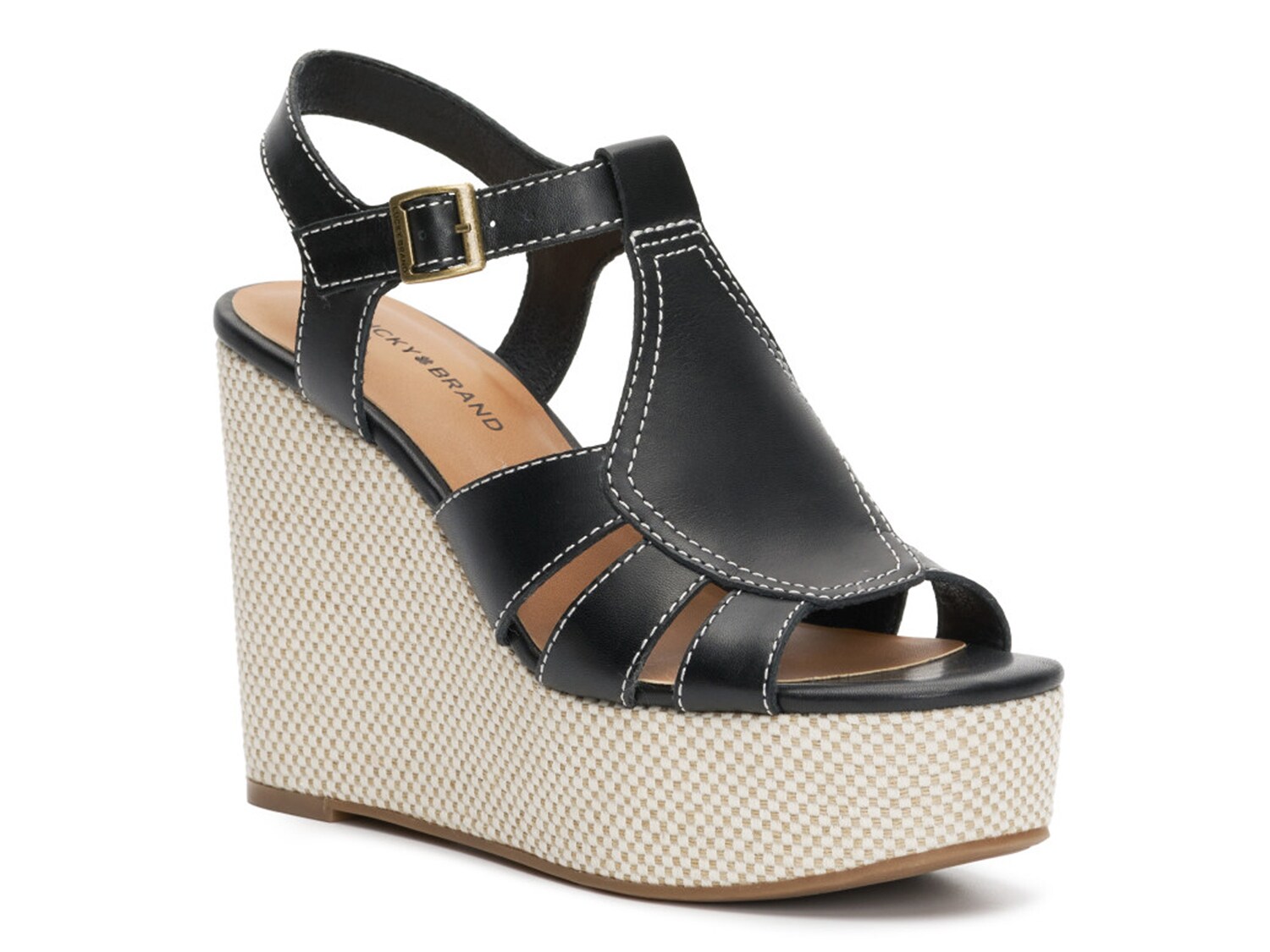 Lucky Brand Ressica Wedge Sandal - Free Shipping | DSW