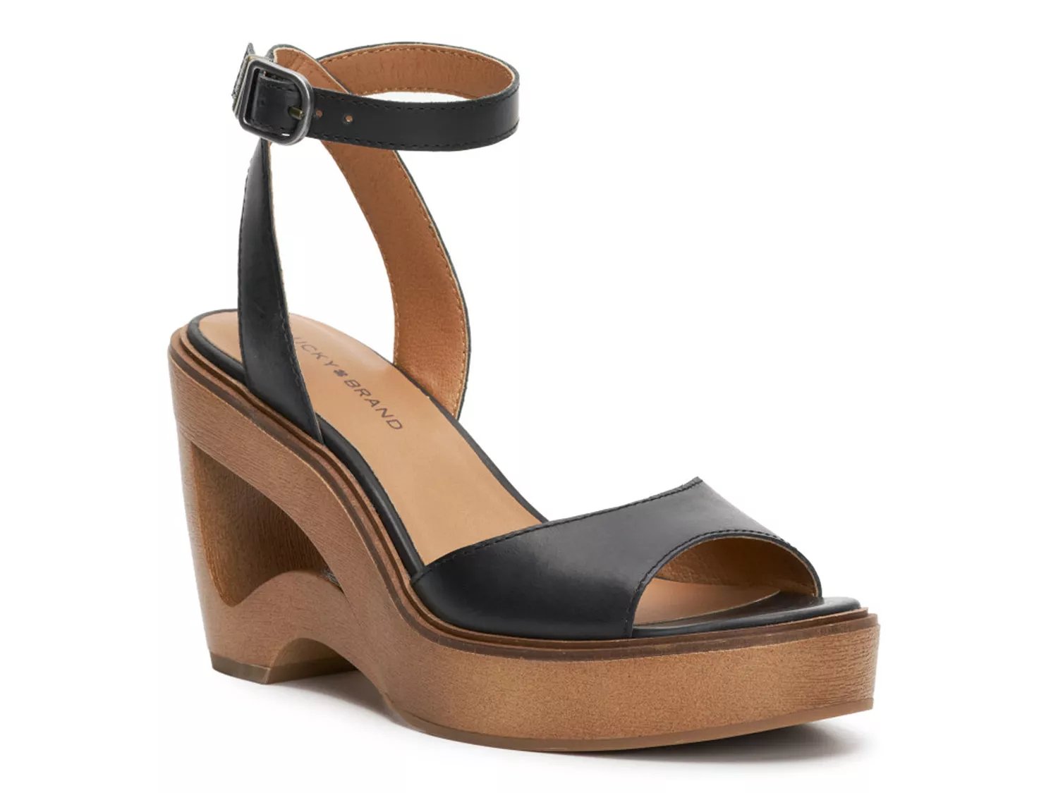 Lucky Brand Wyndin Wedge Sandal - Free Shipping