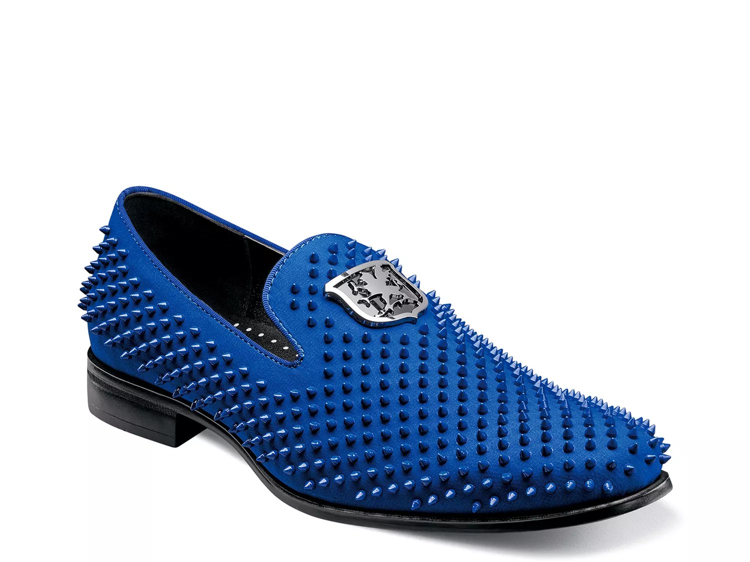 Royal blue spiked on sale loafers