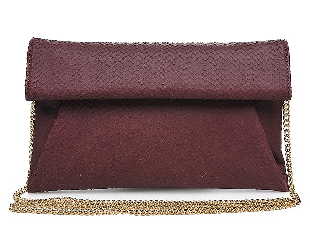 Leather clutch bag MARIO VALENTINO Brown in Leather - 20869182