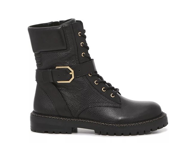 Vince camuto black and gold boots store