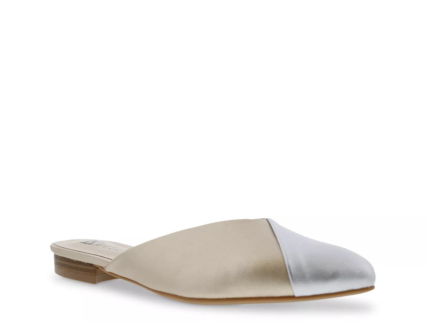 Bellini Flex Mule | Women's | Beige/Silver Metallic | Size 8 | Flats
