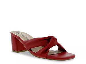 Red sandals sale at dsw