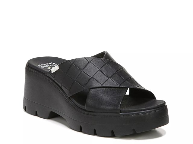 Dr. Scholl s Checkin High Wedge Sandal Free Shipping DSW