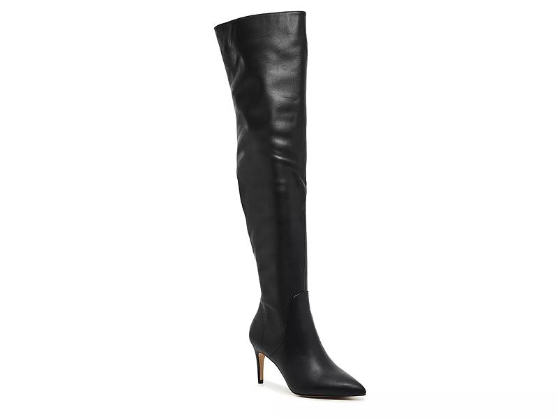 Women's Jessica Simpson Lunia Black Over the Knee High Heel Stiletto Boots