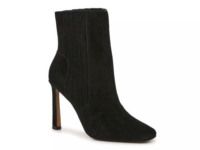Vince camuto black suede booties sale