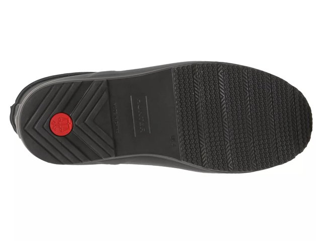 Hunter black wedge rain boots shop