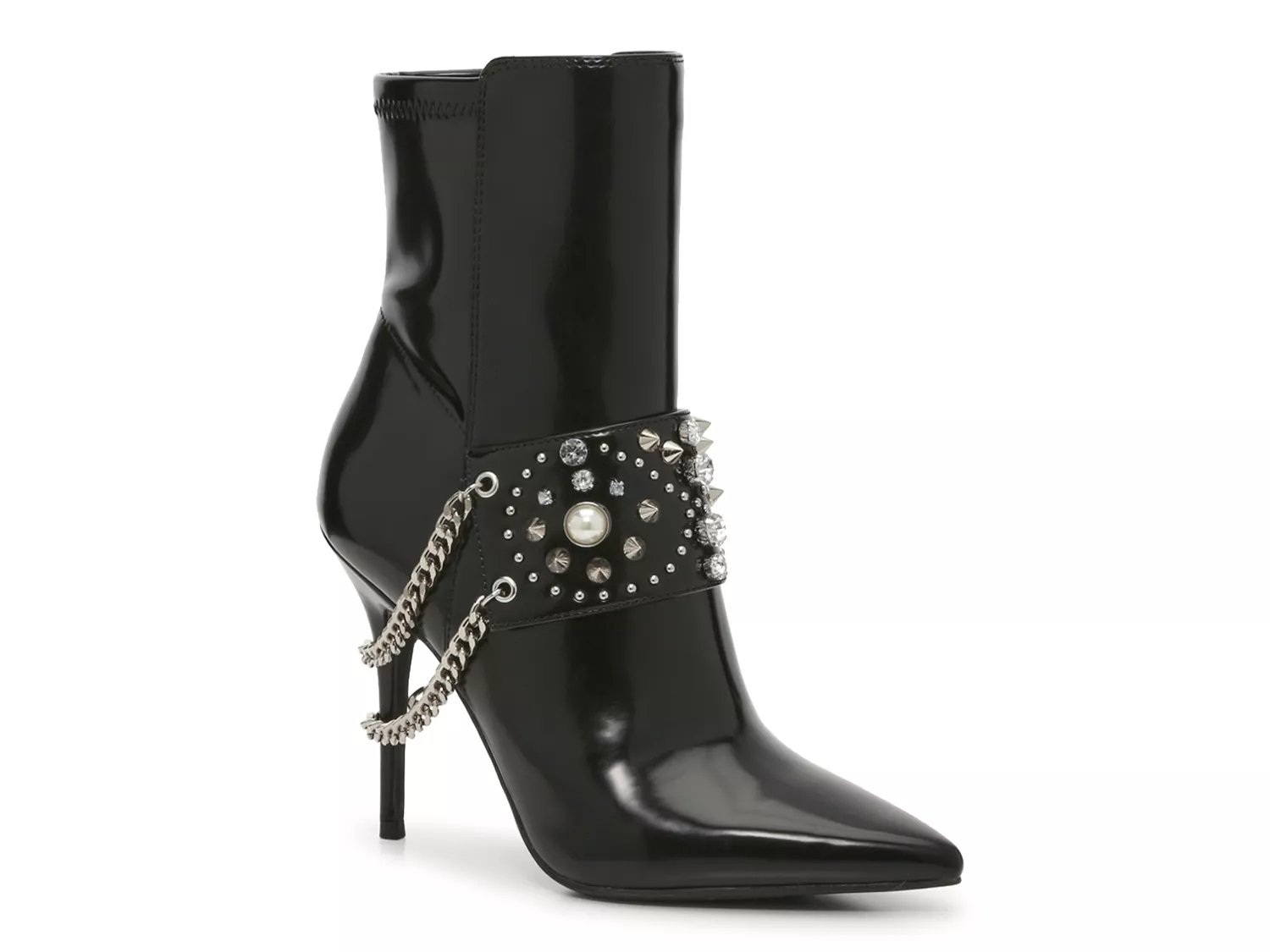 Jessica simpson patent leather hot sale booties