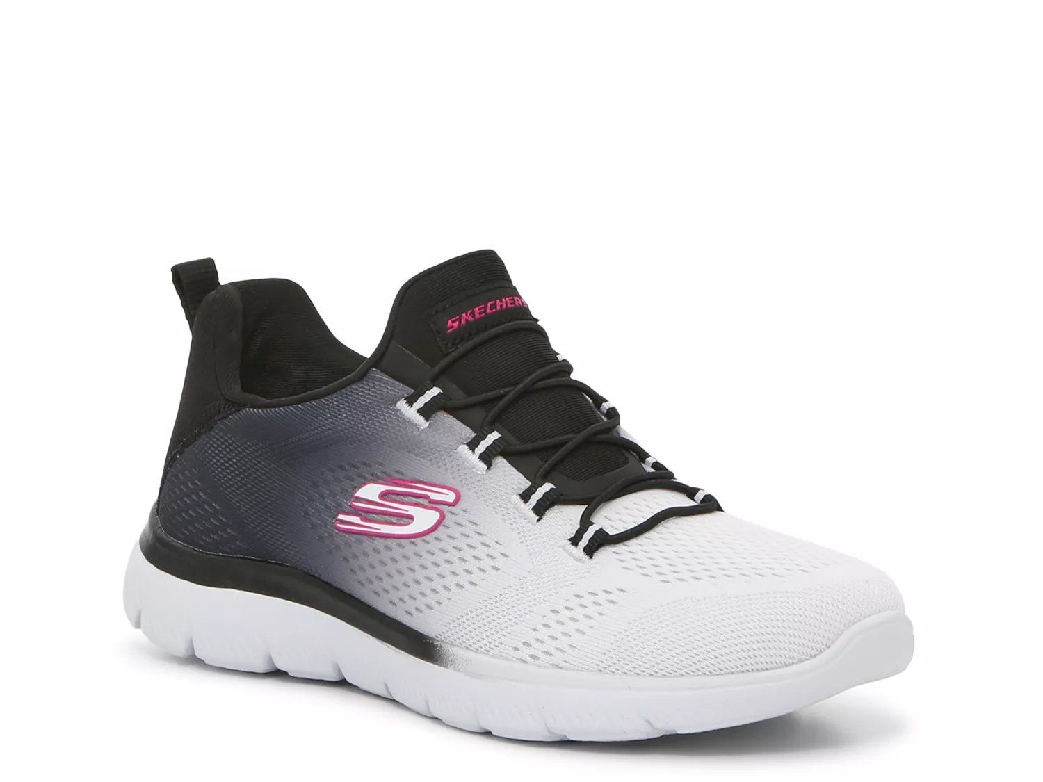 Skechers summits black and sales white