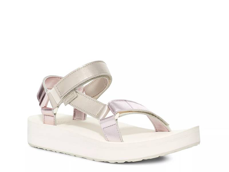 Teva white platform on sale sandals