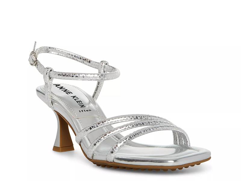 Silver dress 2025 sandals for wedding