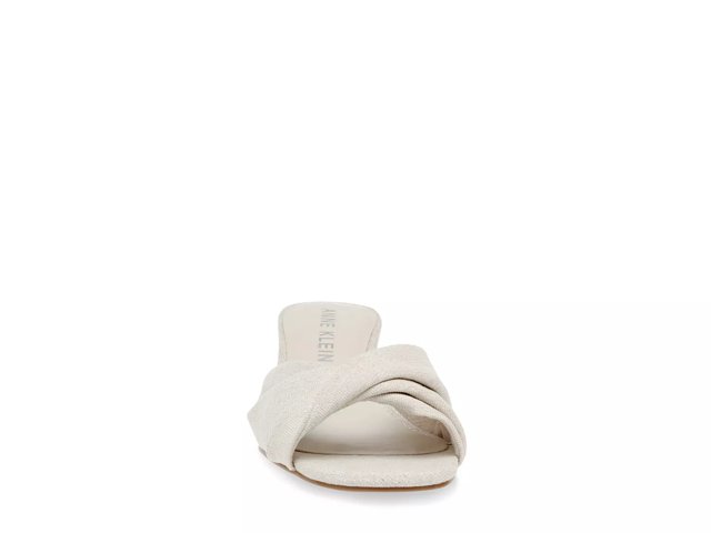 Anne klein white sandals discount