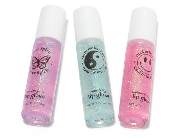 Lulu Glitter Rollerball Lip Gloss Set Each