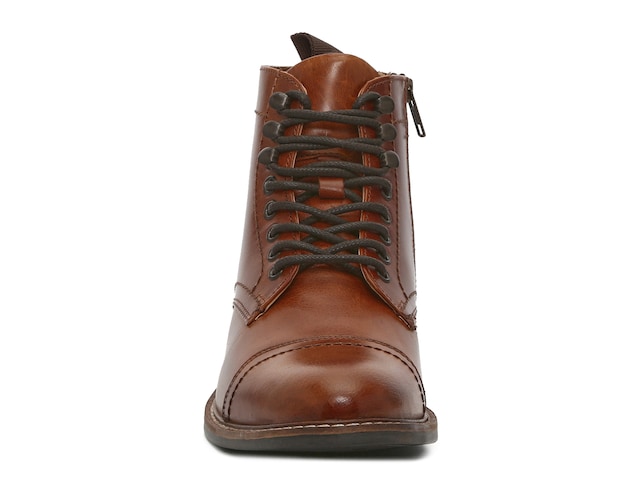 Gorgeous Laceup Weathered Leather Work Boots Vibram Sole