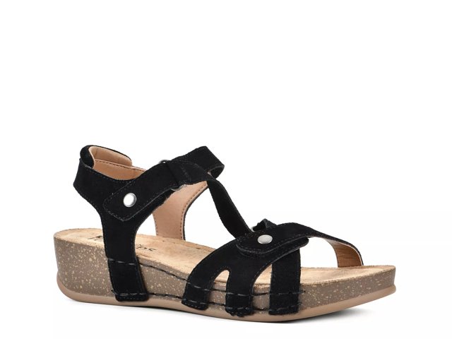 White mountain victoria strappy wedge sandals sale