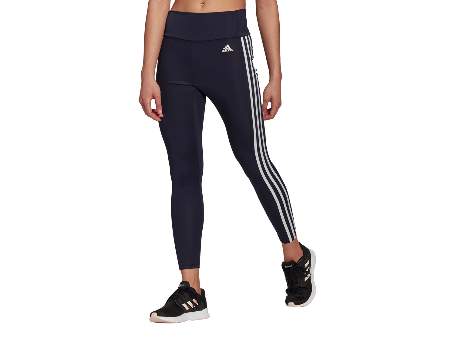 adidas 3 stripe tights grey