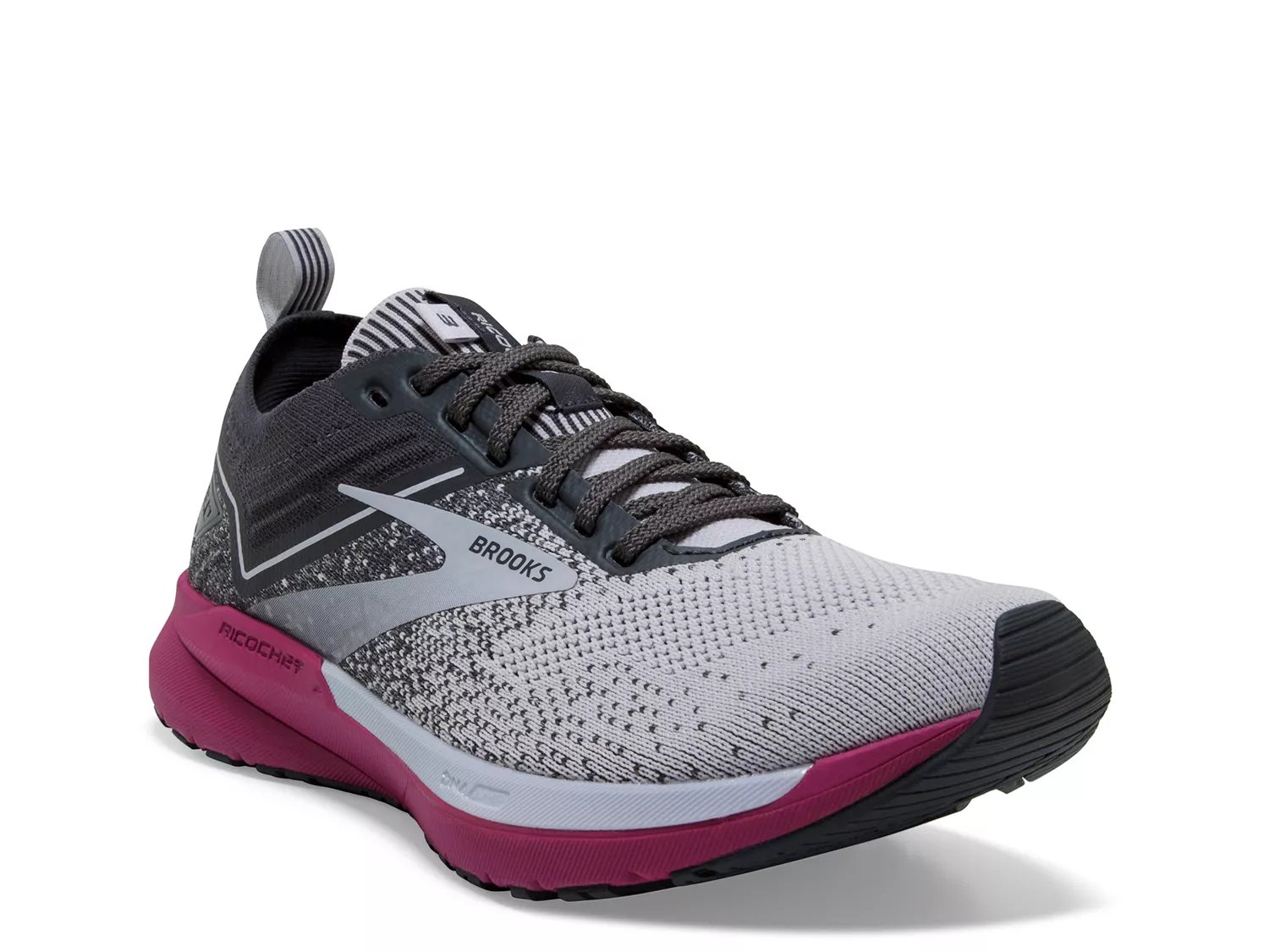 Brooks Ricochet black grey women - Standard shape