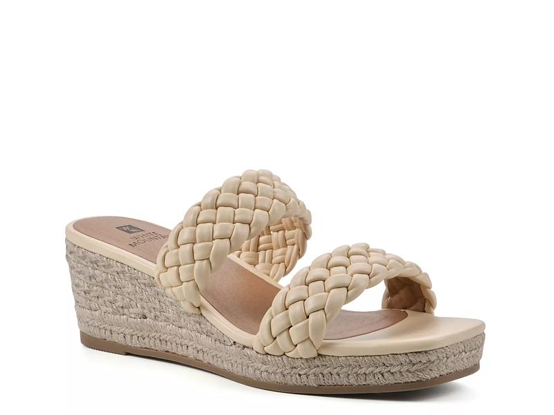 White Mountain Harding Wedge Sandal - Free Shipping | DSW