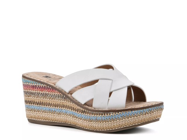 White Mountain Samwell Wedge Sandal