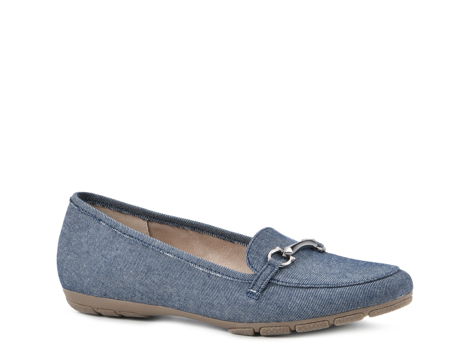 dsw blue loafers