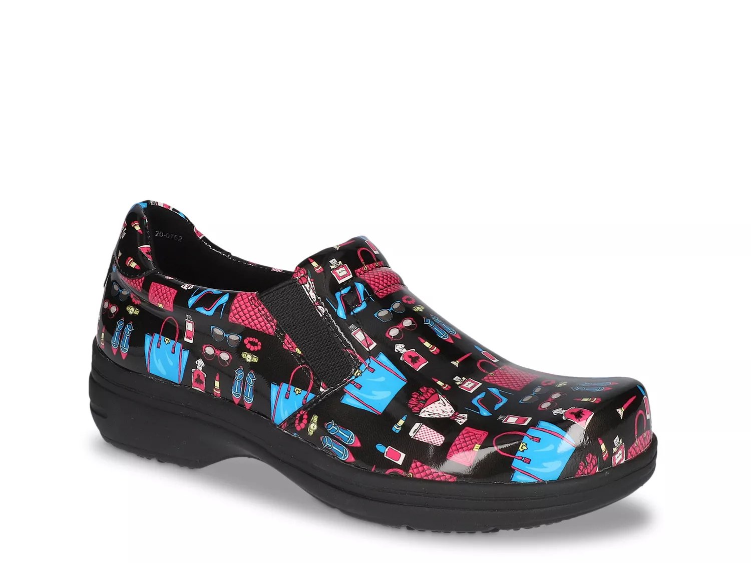 Easy Works by Easy Street Extra Wide Width Bind Clog | Women's | Black Prints | Size 11 | Slip-Ons