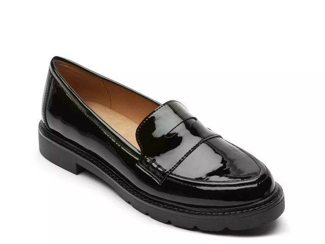 Rockport black loafers on sale