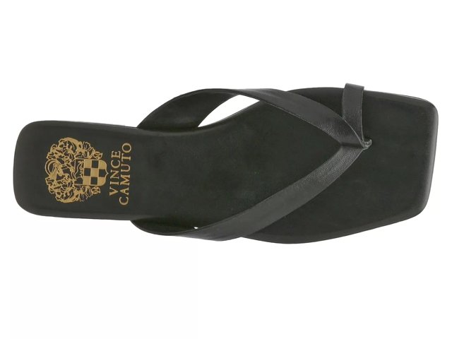 Vince camuto flip flops black clearance