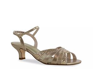 womens Wide Width Evening Sandal Block Heel Gold Dress-Shoes Size 7  antica02 : : Clothing, Shoes & Accessories