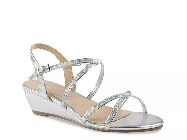Dsw silver wedge sandals best sale