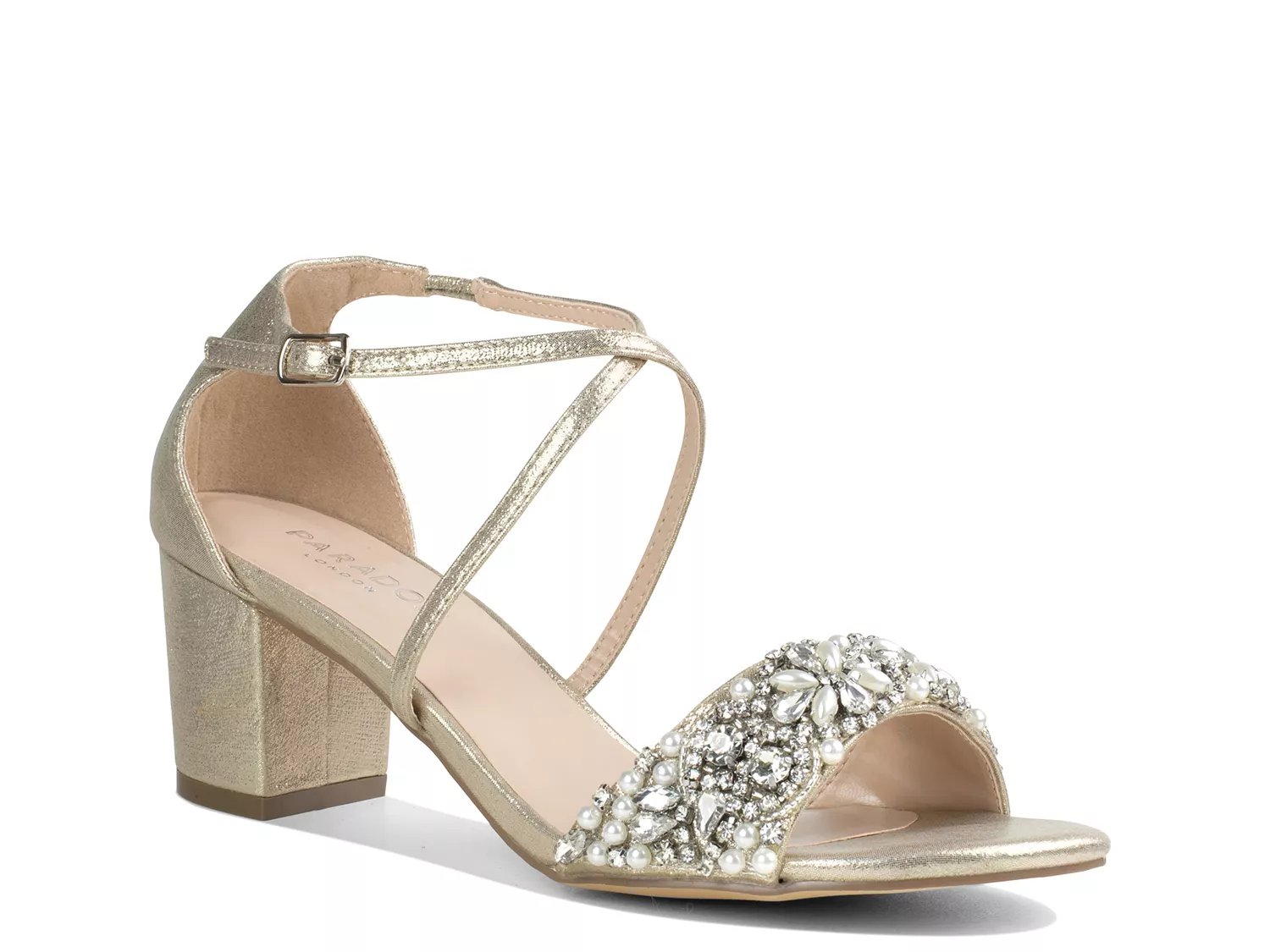 Paradox London Evangeline Sandal | Women's | Gold | Size 8.5 | Sandals | Ankle Strap
