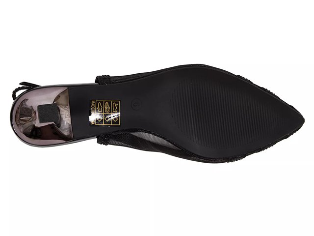 Macy's black store and white pumps