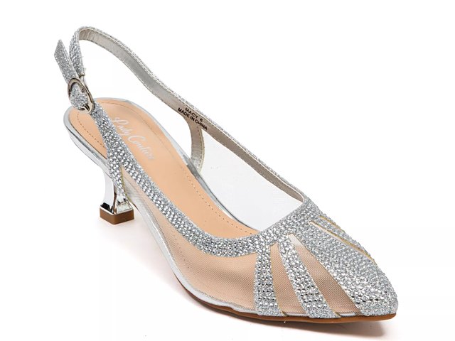 Macy's shoes silver heels best sale