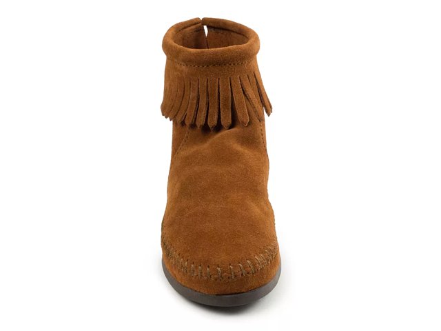 Minnetonka Back Zip Hardsole Bootie