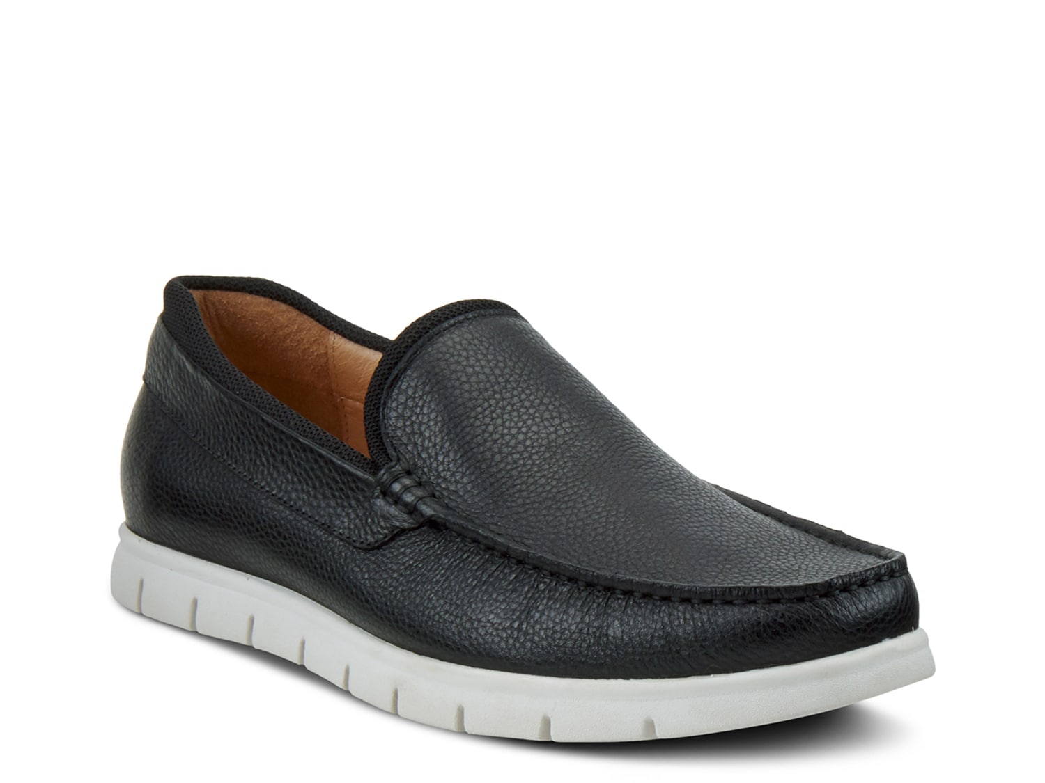 dsw loafers black