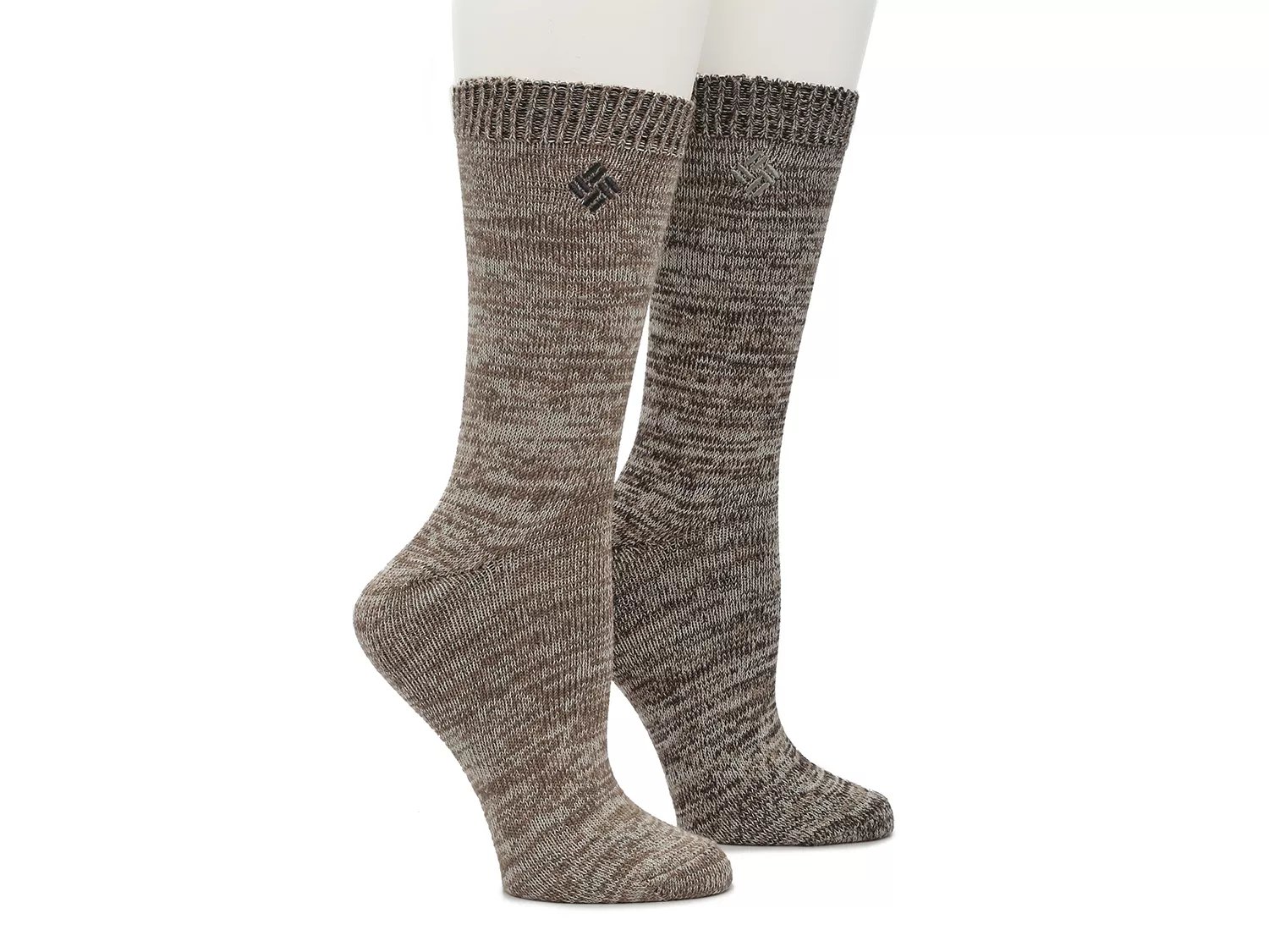 Columbia Super Soft Marled Men's Crew Socks 2 Pack Free Shipping DSW