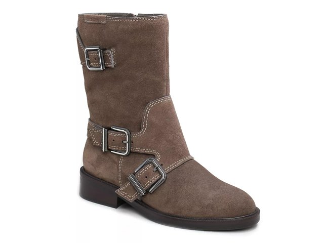 Taupe biker boots clearance