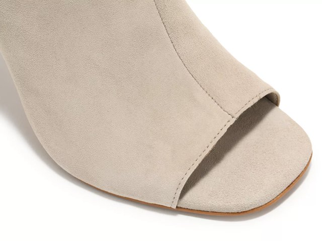 Vince camuto suede peep toe booties outlet