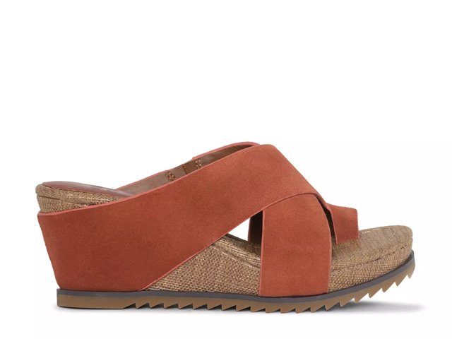 Donald pliner gala suede wedge sandal sale