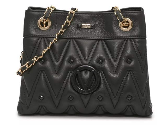 Valentino by mario valentino patent black tote bag sales