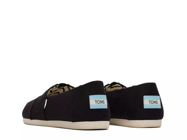 Womens black toms cheap on sale