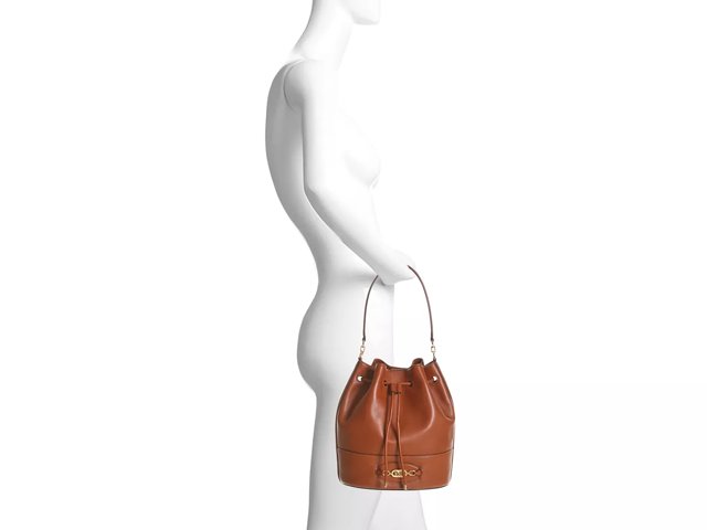 L25 leather bucket bag