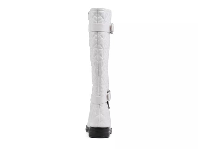 White quilted on sale boots