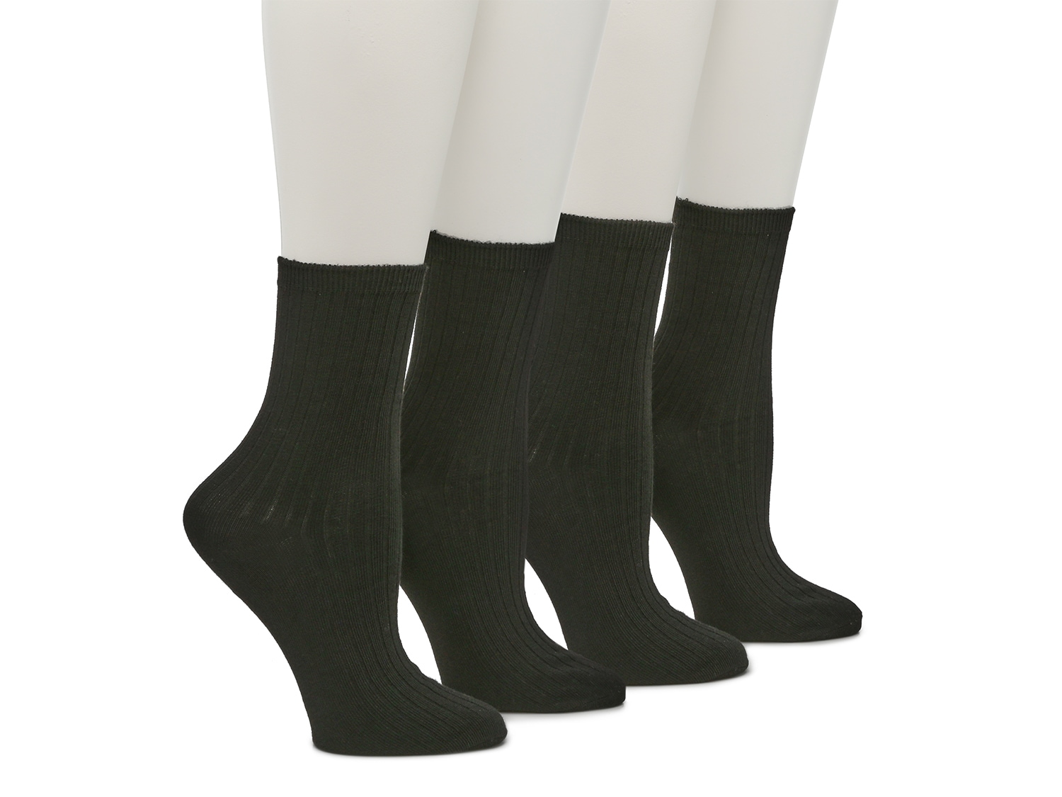 Mix No. 6 Ribbed Women's Crew Socks 4 Pack Free Shipping DSW