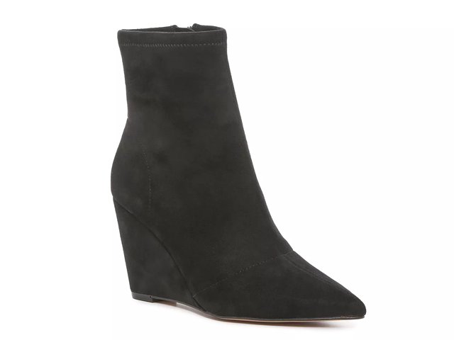 Dsw black wedge booties sale