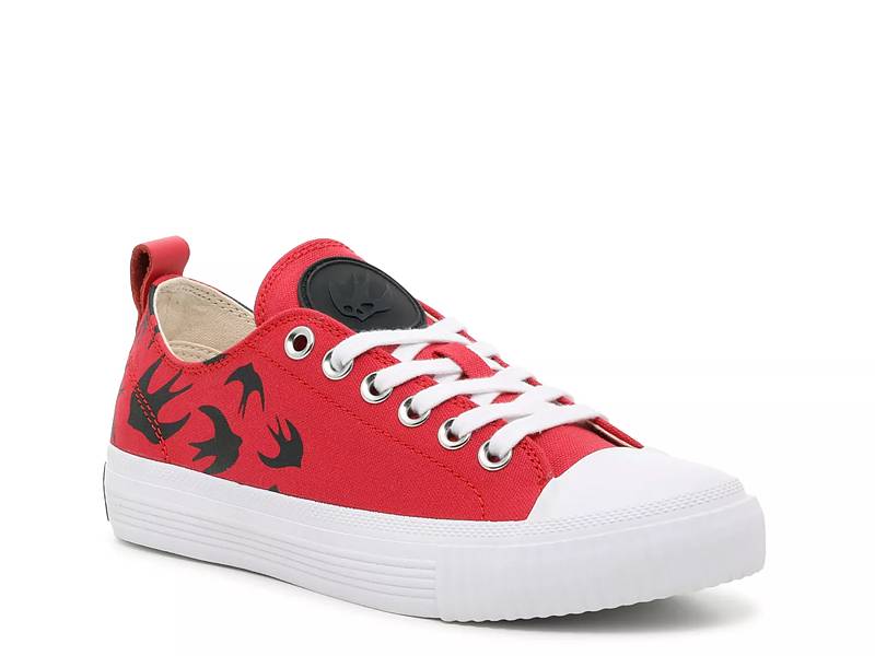 ALEXANDER MCQUEEN: canvas sneakers - Red