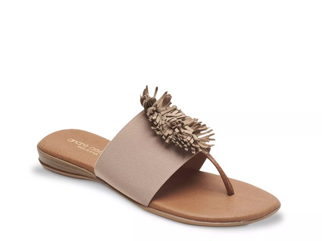 Andre Assous Andr Assous Womens Novalee Flip Flop 5 Ecru Women s