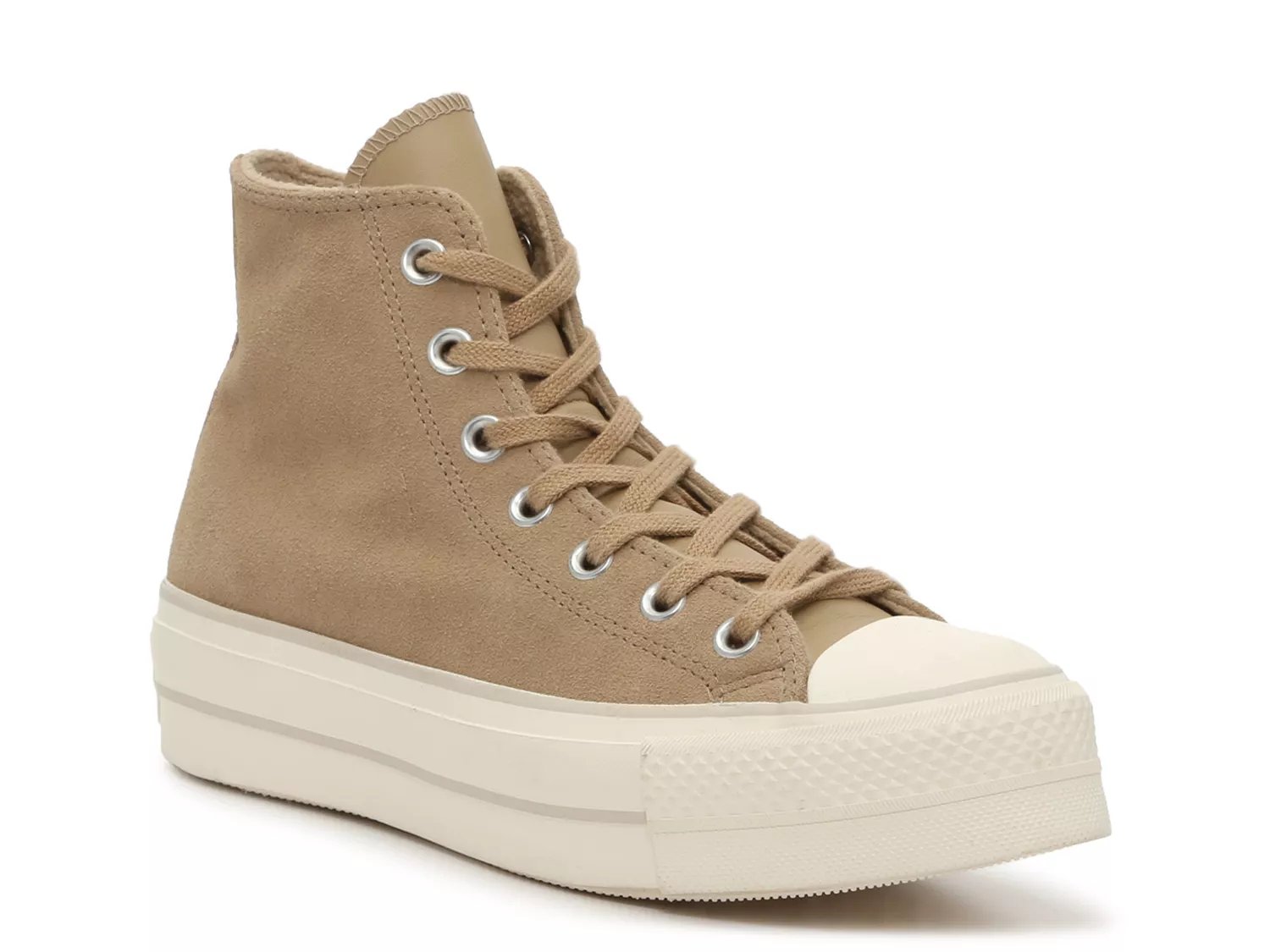 Converse Gender Inclusive Chuck Taylor All Star 70 de Luxe Platform High Top Sneaker in Wonder Stone/Egret