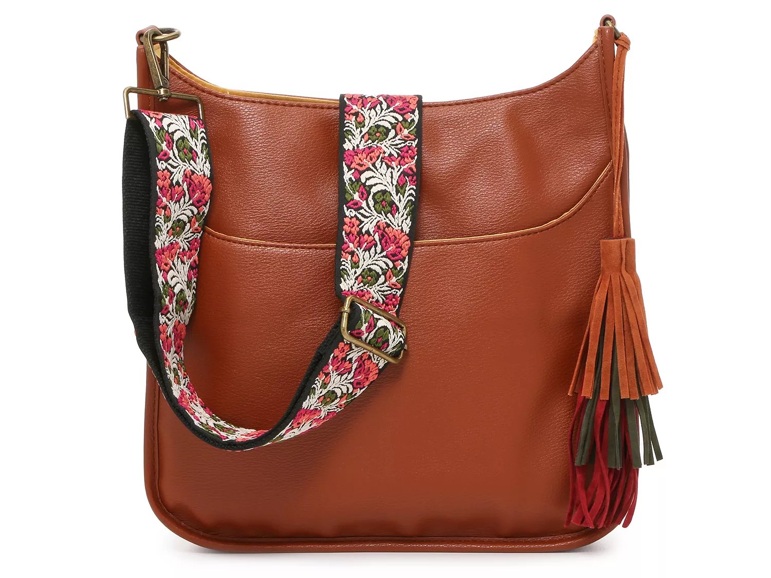 Amelia Western Crossbody with Woven Strap